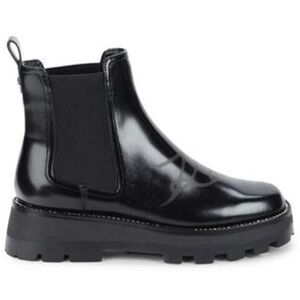 Karl Lagerfeld || Women Patent Leather Chelsea Booties Black Size 5.5